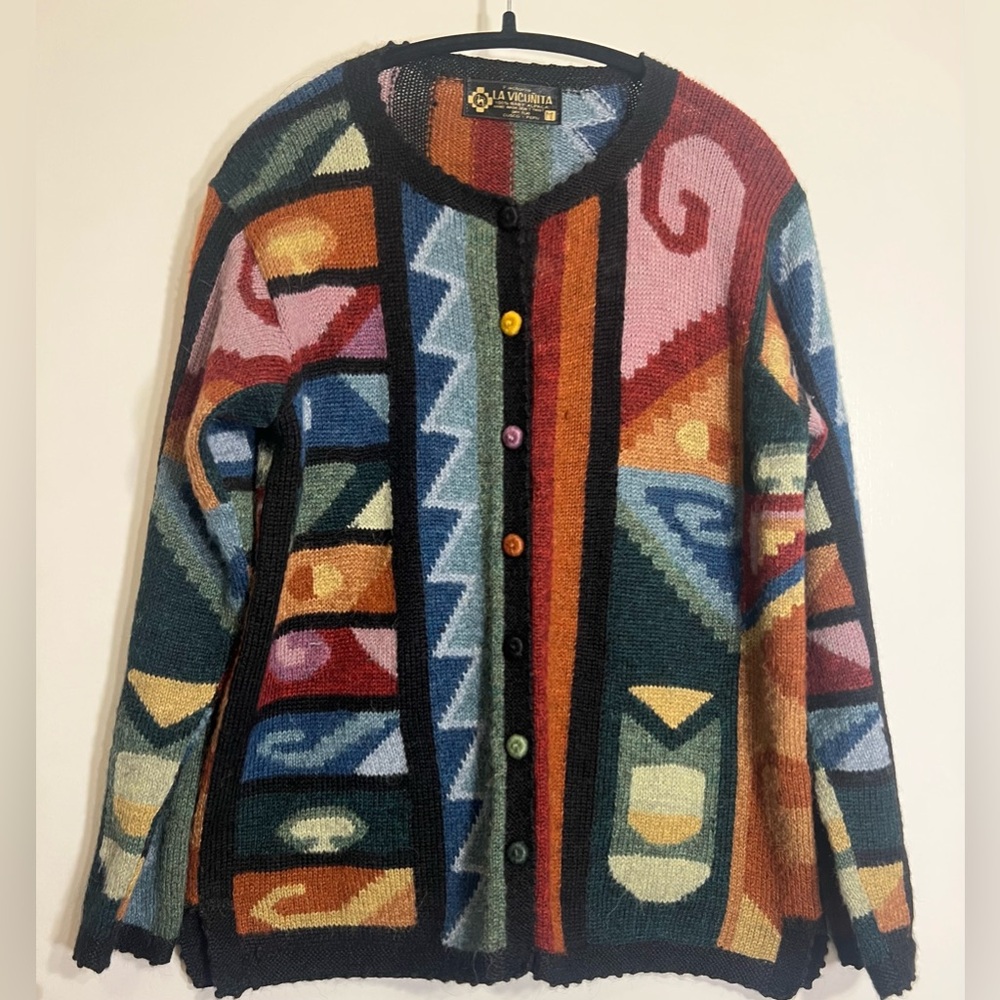 La Vicuñita 100% Baby Alpaca Multicolor Baby Alpaca Sweater